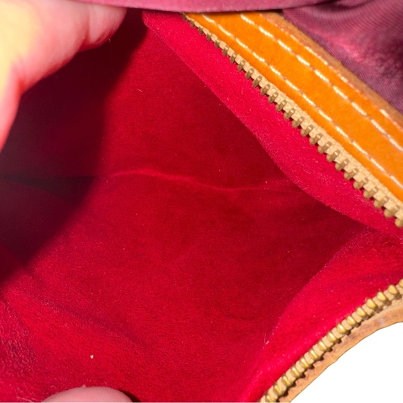 CORONADO Brown Red Leather Hobo Shoulder Bag Concealed Carry Vintage Made In USA - Picture 12 of 15